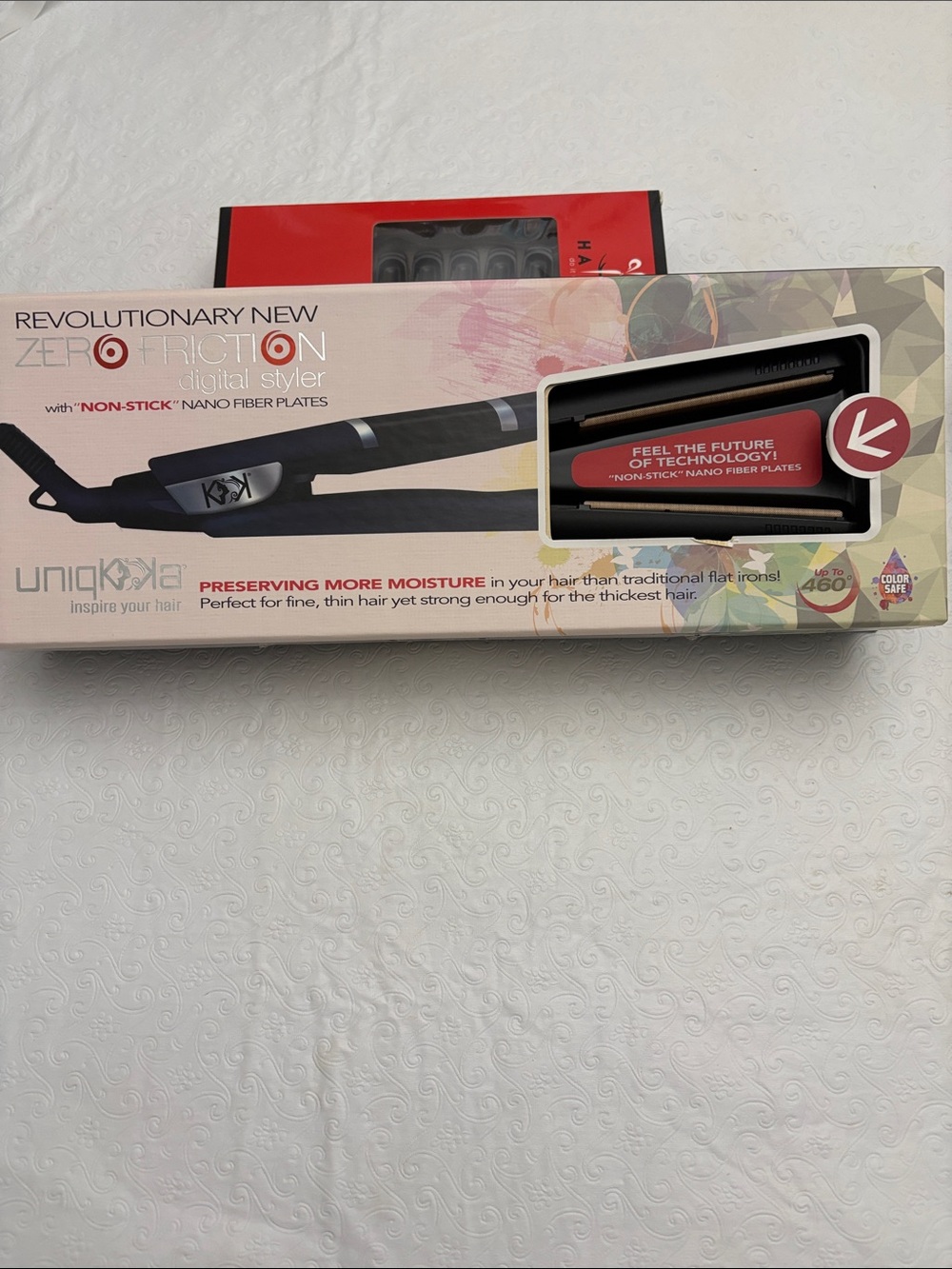 Nano Fiber Flat Iron Hair Straightener - Dual Voltage 110/240
